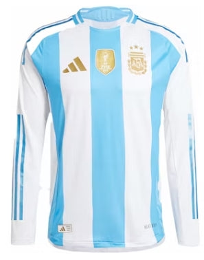Adidas Argentina 2024 Long Sleeve Authentic "Home" Jersey