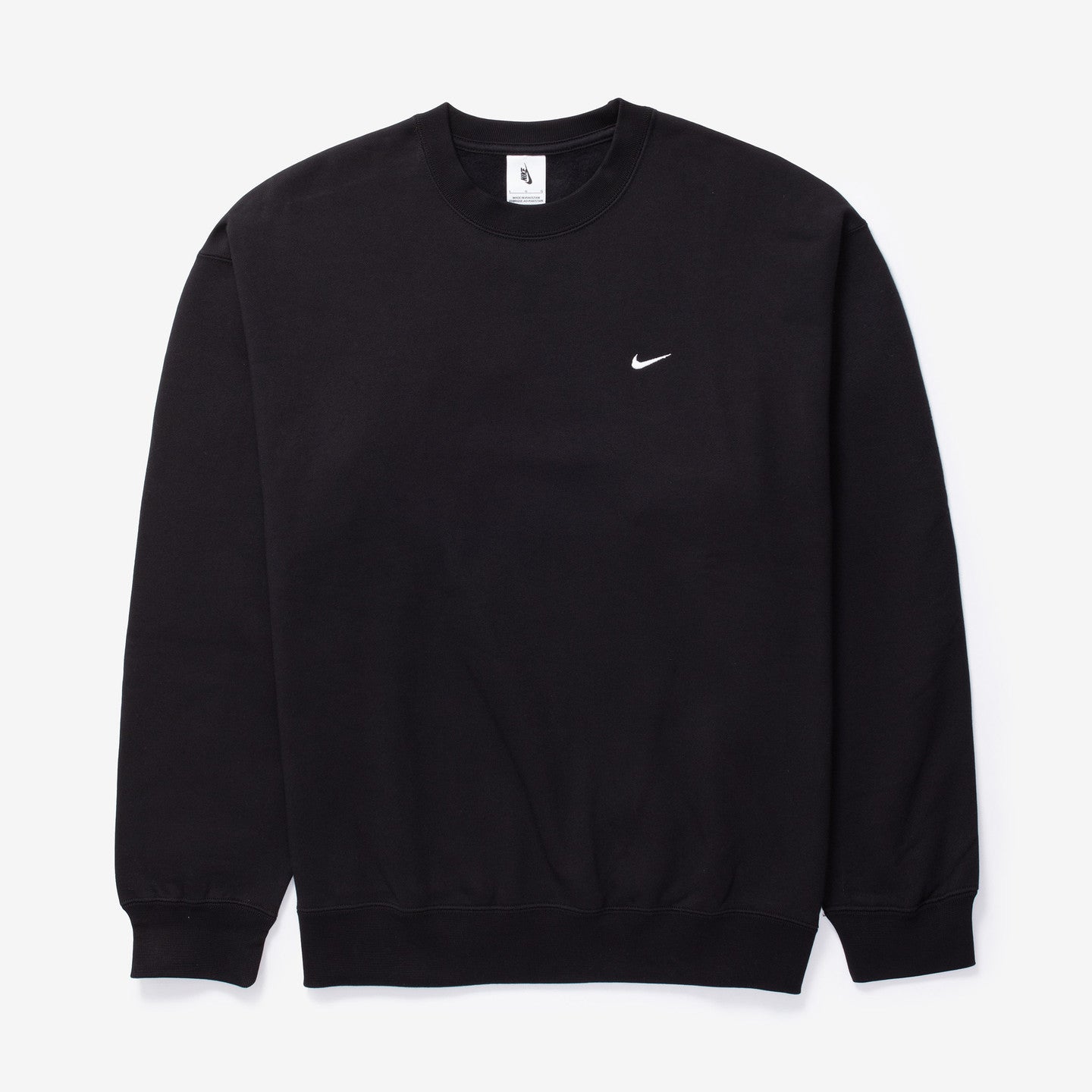Nike Solo Swoosh Fleece Crew "Black"